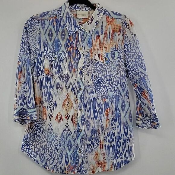 Chico's Tops - 3 For$20 Chico's Multi color design top size 0